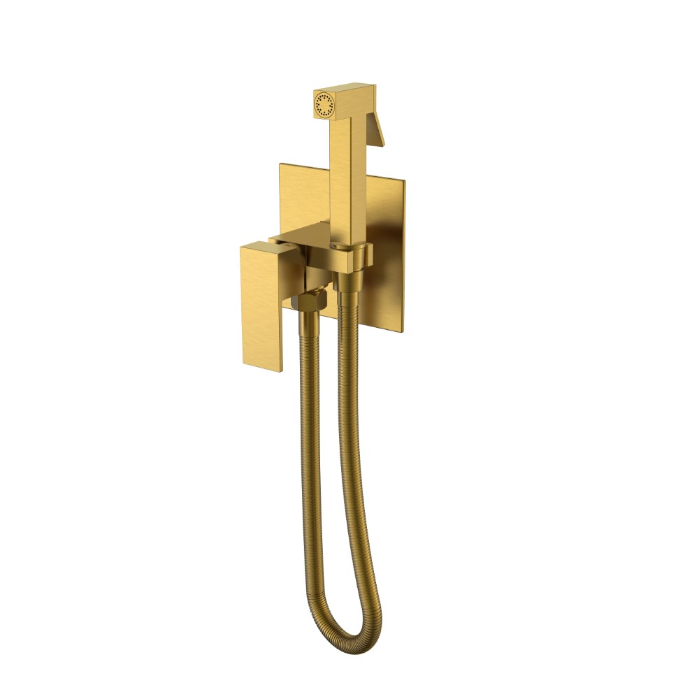 Смеситель гигиенический Qubic Bronze